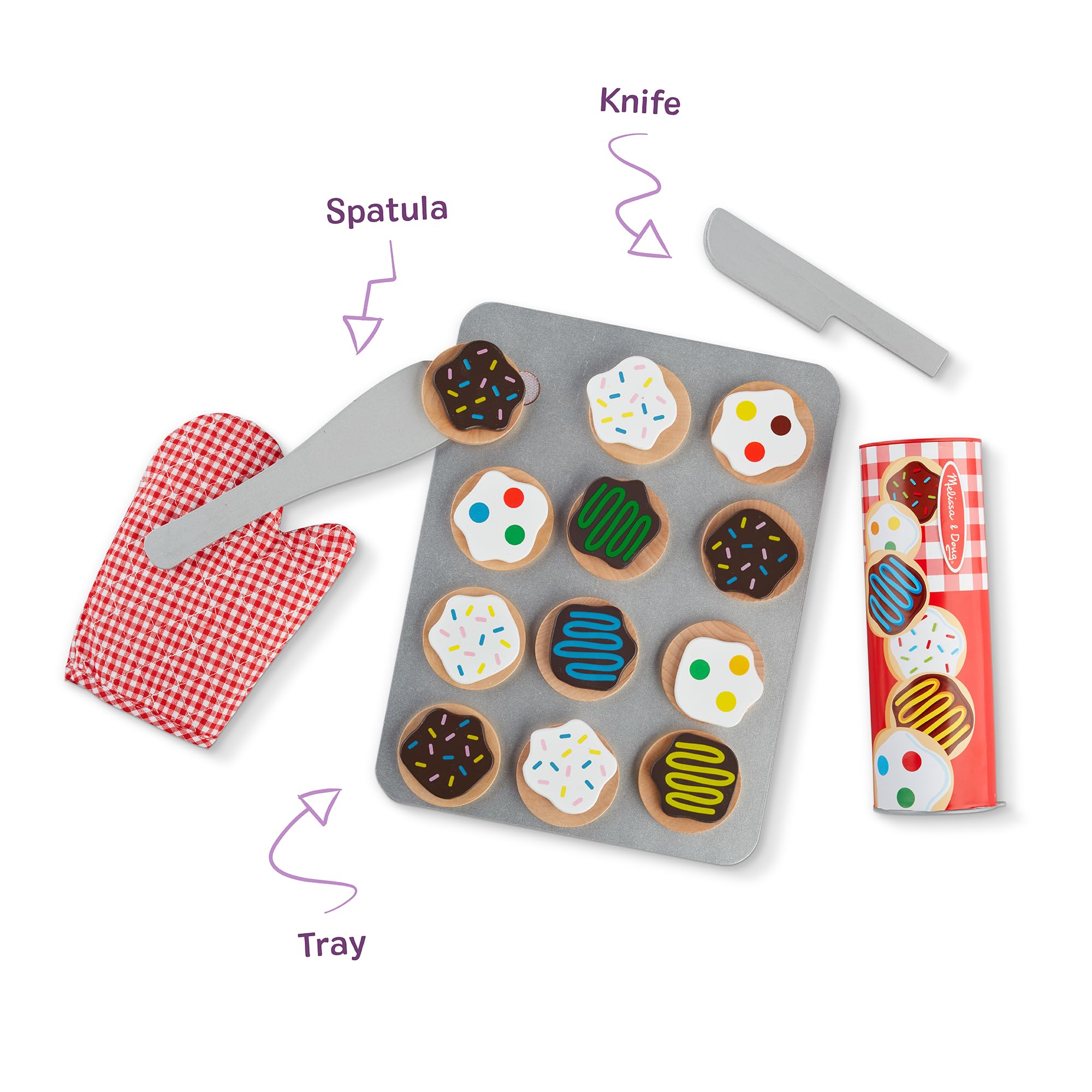 Amazon.com: Melissa & Doug Slice & Bake Cookie Set with Wooden